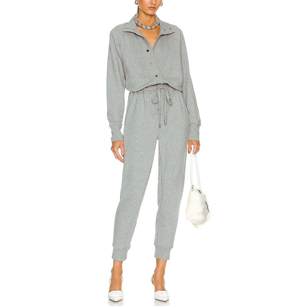 Veronica Beard Cozy Gray Finn Jumpsuit Size S